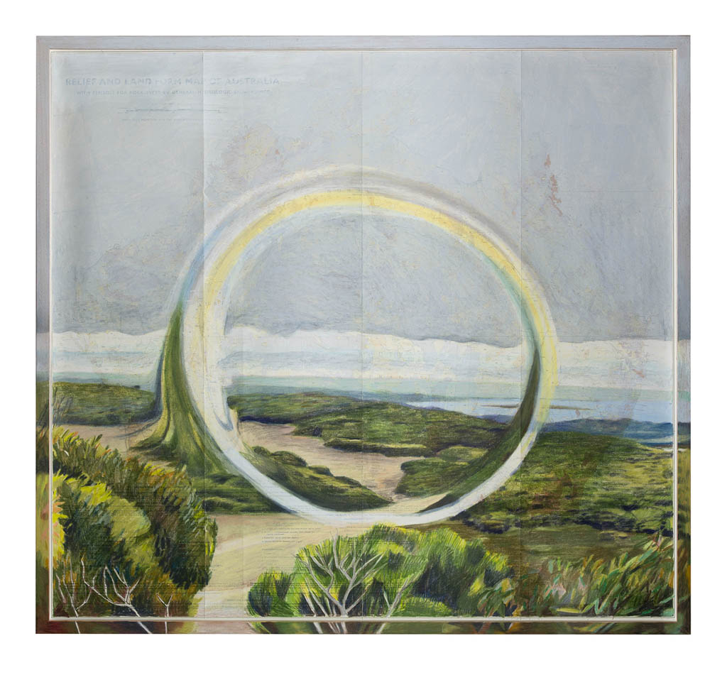 Looking-Glass-Michael-Mullan-Photography A work by Justine Varga, a dimly lit image of a window with draping curtains